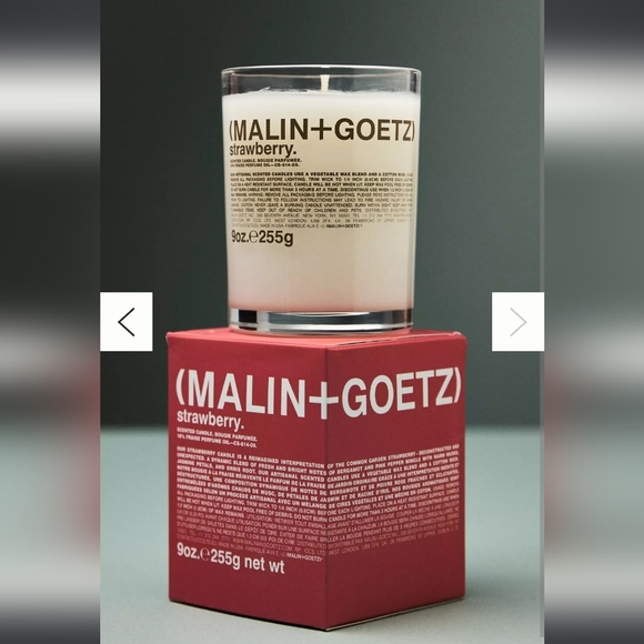 ❤️BUY 2 GET 1 FREE  MALIN+GOETZ Strawberry Boxed Candle,9oz.Retail Price $66.00 - Picture 7 of 13
